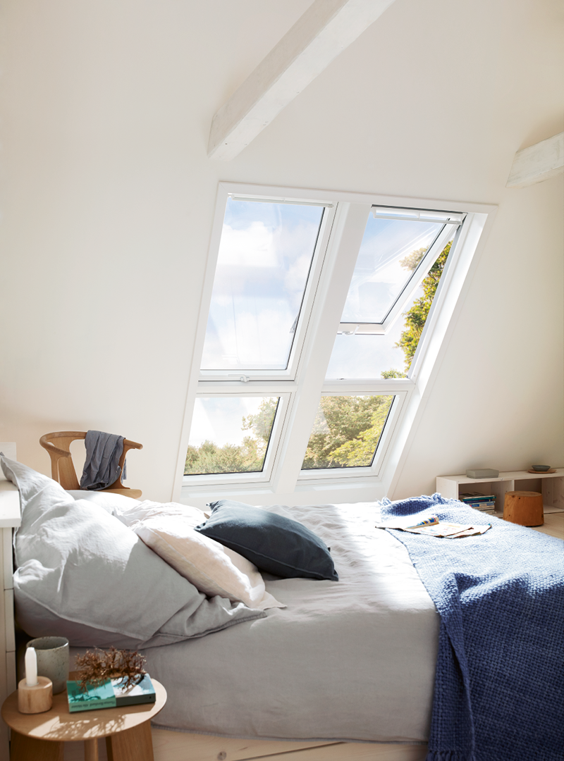 Velux-Fenster im Schlafzimmer
